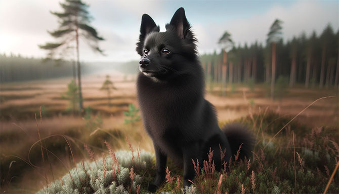 Schipperke i skoven